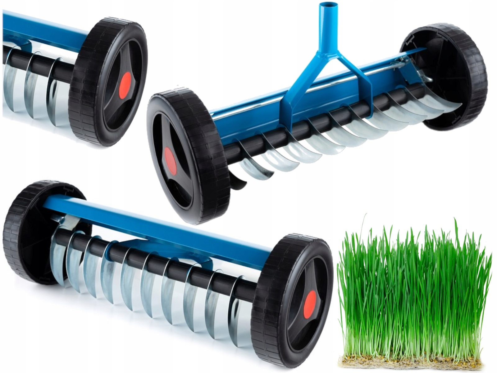 Provzdušňovač Trávníku Na Kolečkách Ruční Vertikutátor S Regulací