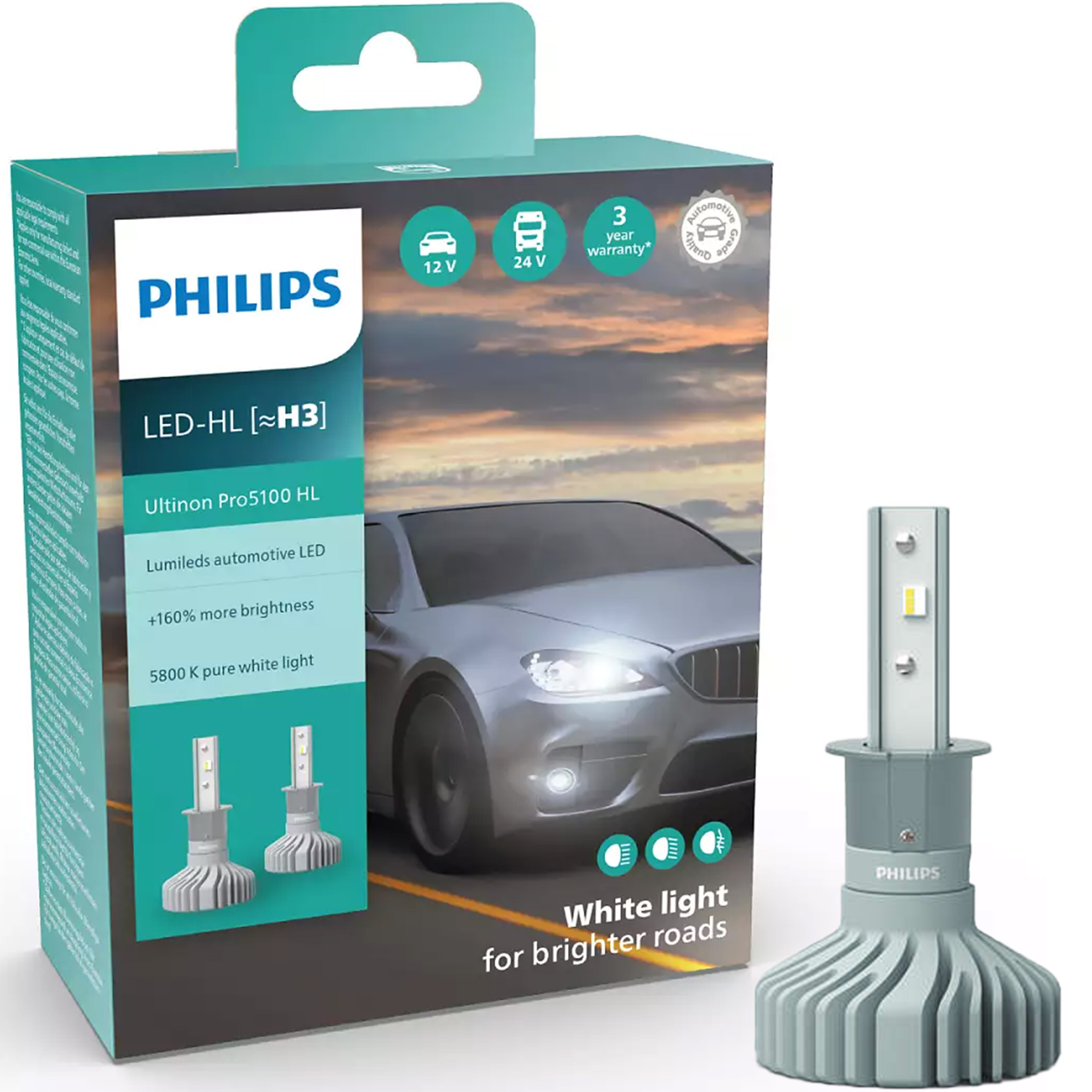 Philips Ultinon Pro5100 Led automobilová žiarovka H3