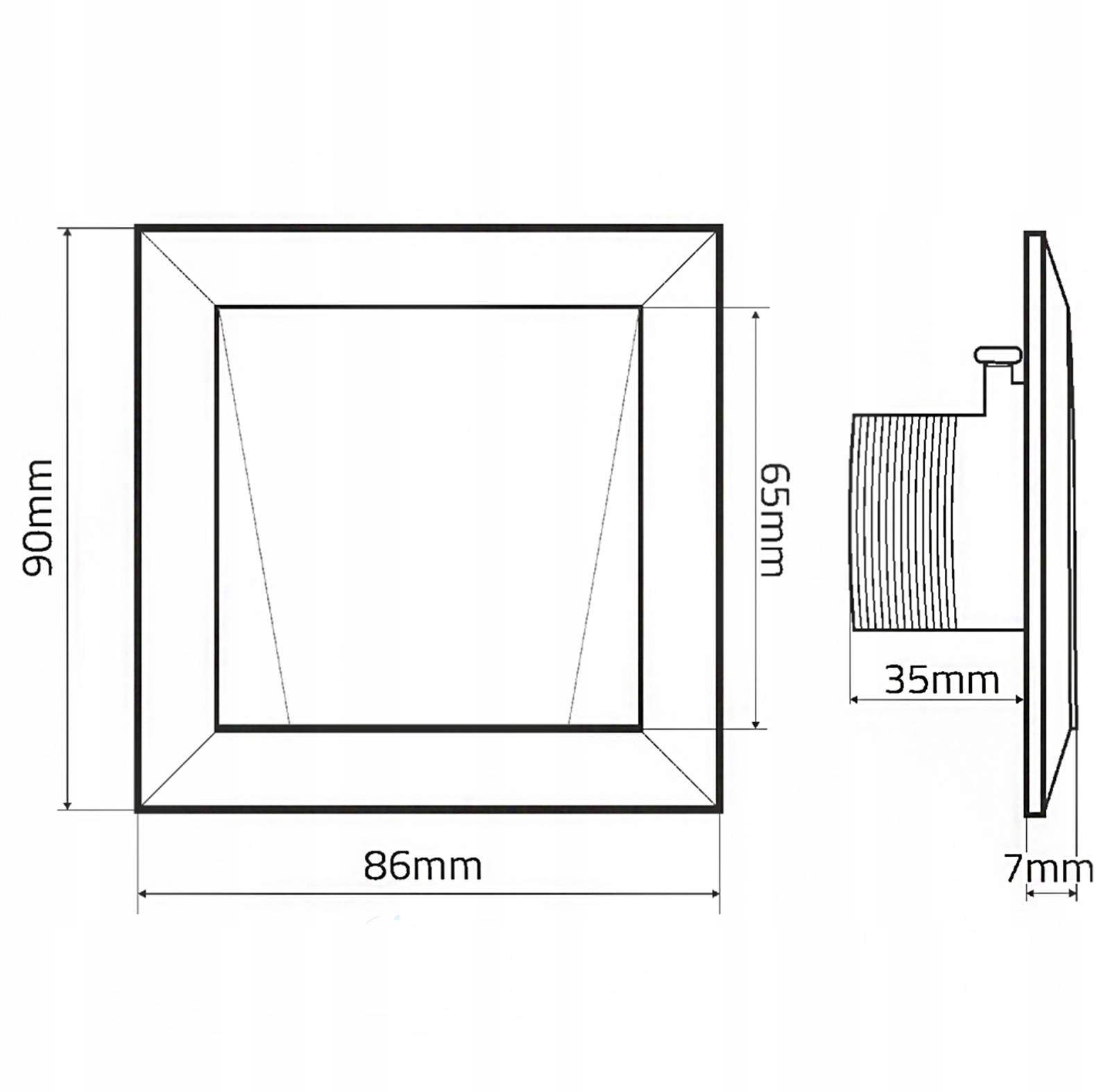 GNIAZDO SSĄCE AF PRODUCTS MAGNETIC CZARNE 86x90mm EAN (GTIN) 5903672497510