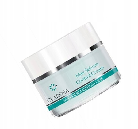 Clarena Max Sebum Control Krem Normalizująco-Matujący do Cery Mieszanej 50