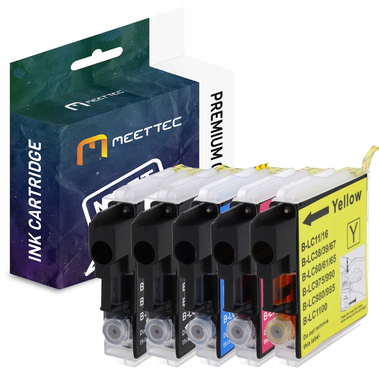 

5 x Zamiennik tuszu do Brother LC985/1100 Cmyk