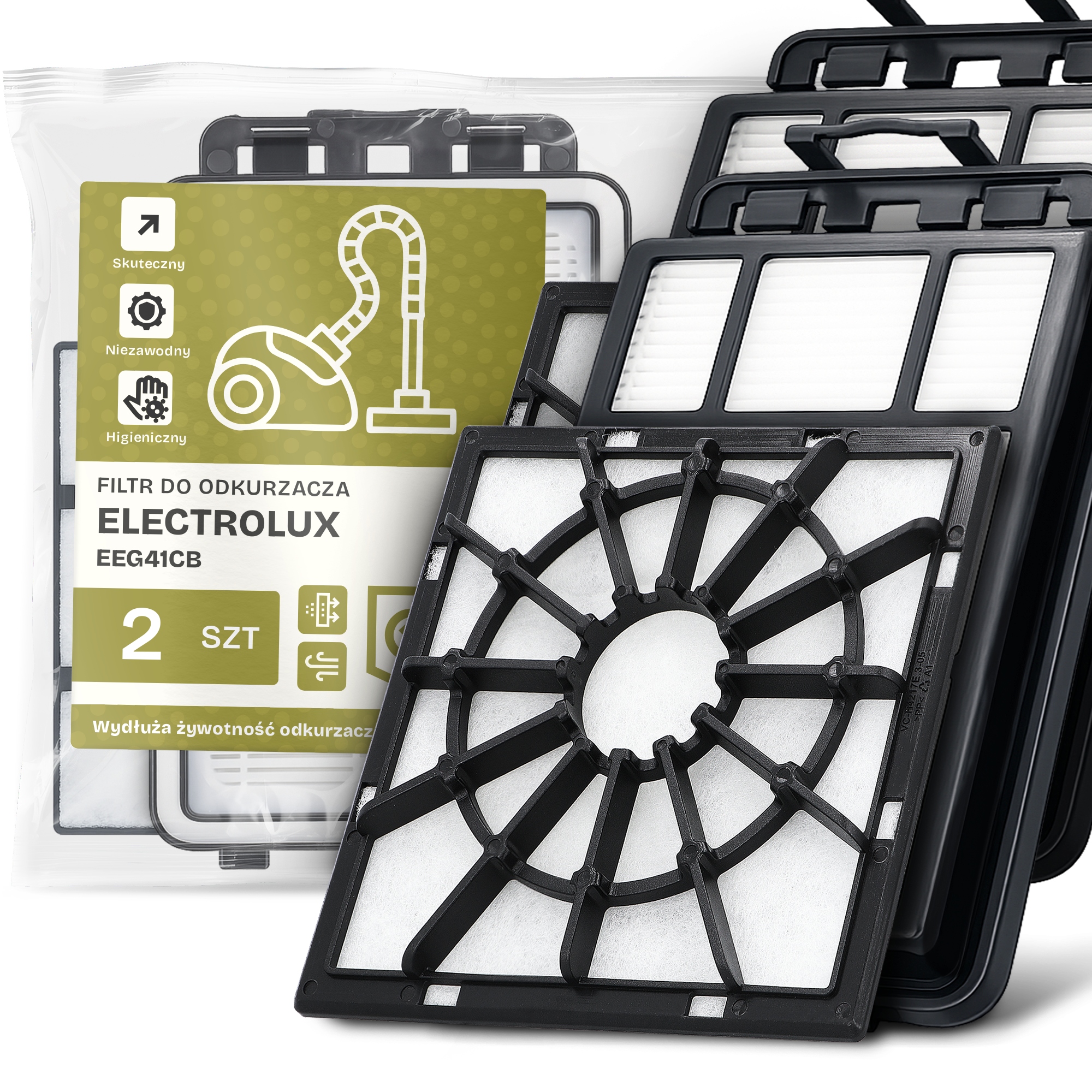 2x Filtry Do Vysavače Electrolux EEG41CB Omyvatelný Filtr Sada Em-w