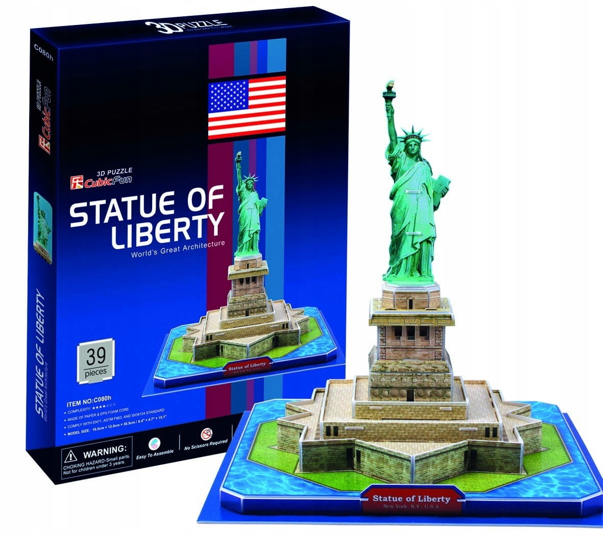 

Cubicfun Puzzle 3D Statua Wolności