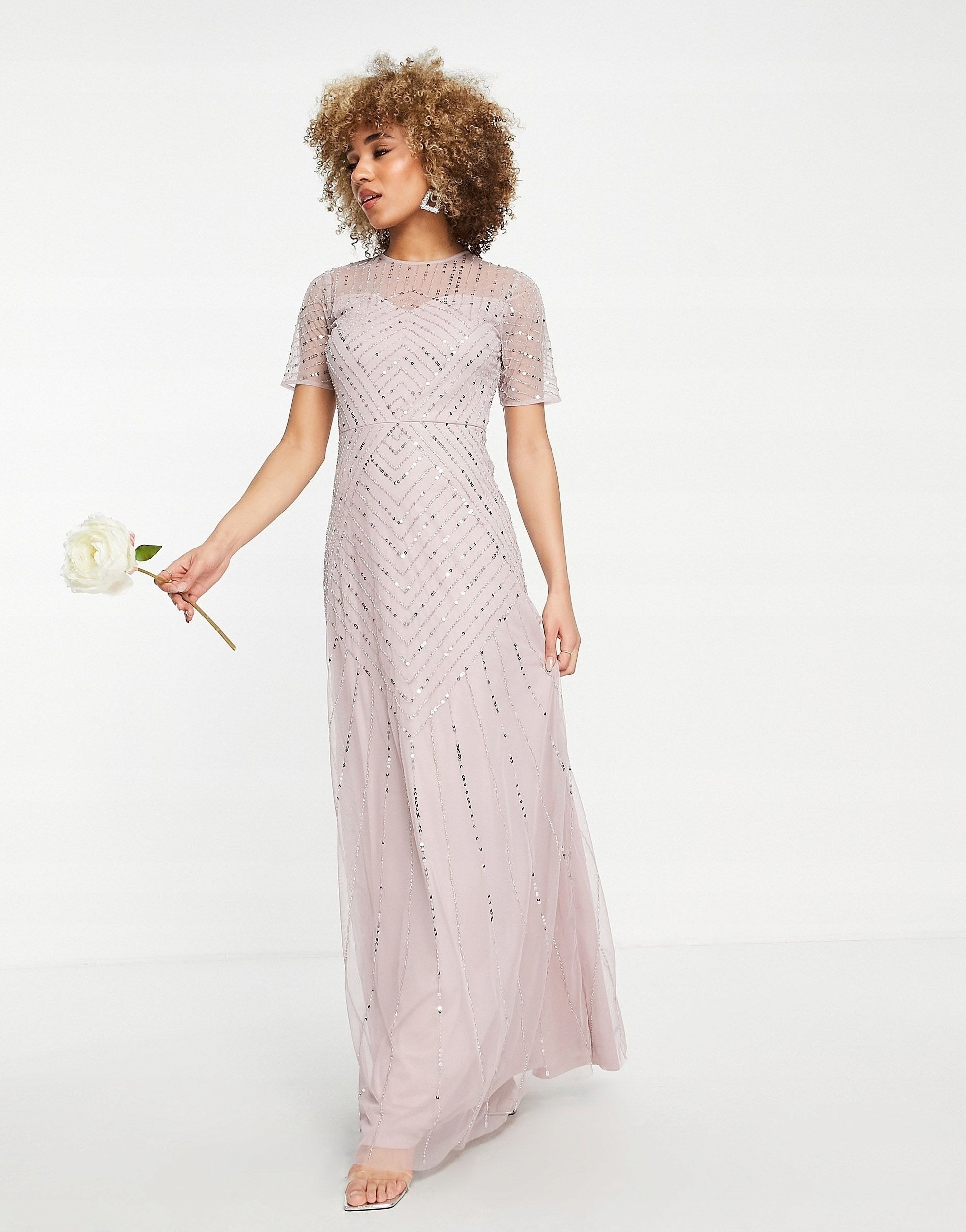 FROCK AND FRILL 36 S ZDOBIONA SUKIENKA MAXI H13799 • Cena, Opinie