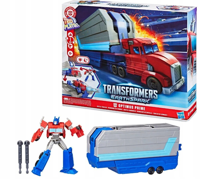 Hasbro Transformers Optimus Prime EarthSpark Battle Trailer