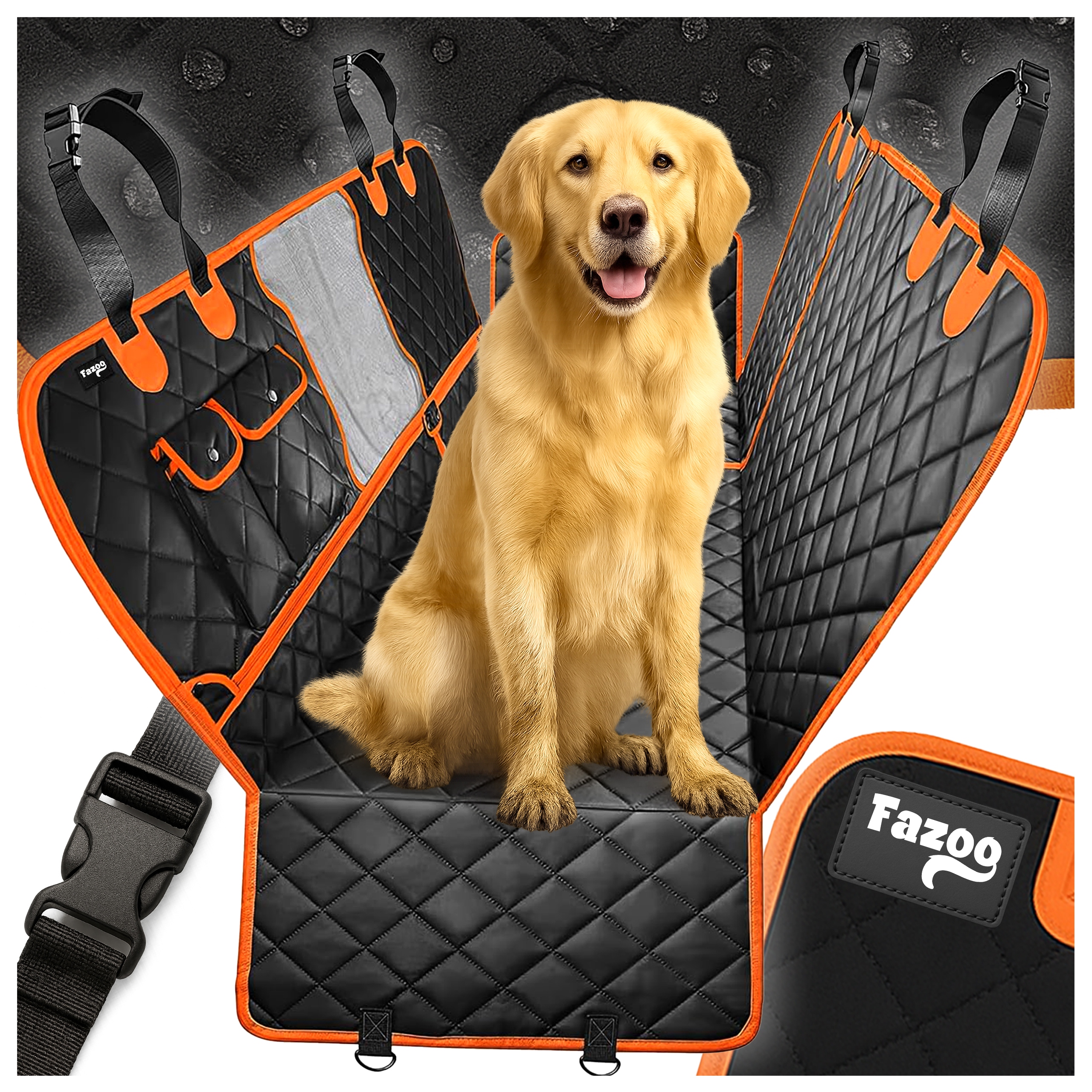 Levně Silný Prošívaný Potah Podložka pro Psa do Auta, Vodotěsný na Sedadlo 135 cm