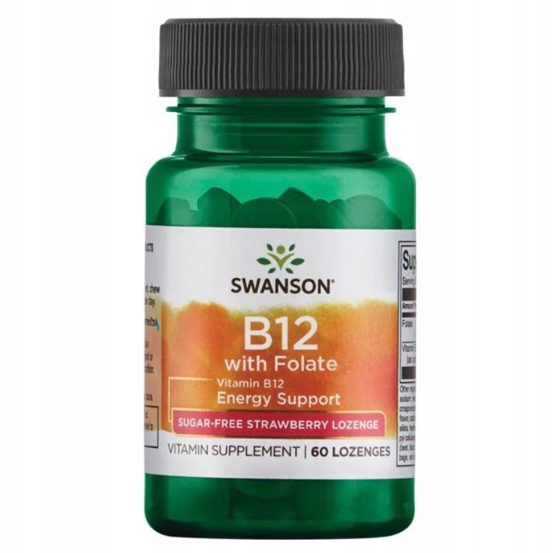 

Swanson Witamina B12 Kwas Foliowy 60 Tabl Ssanie