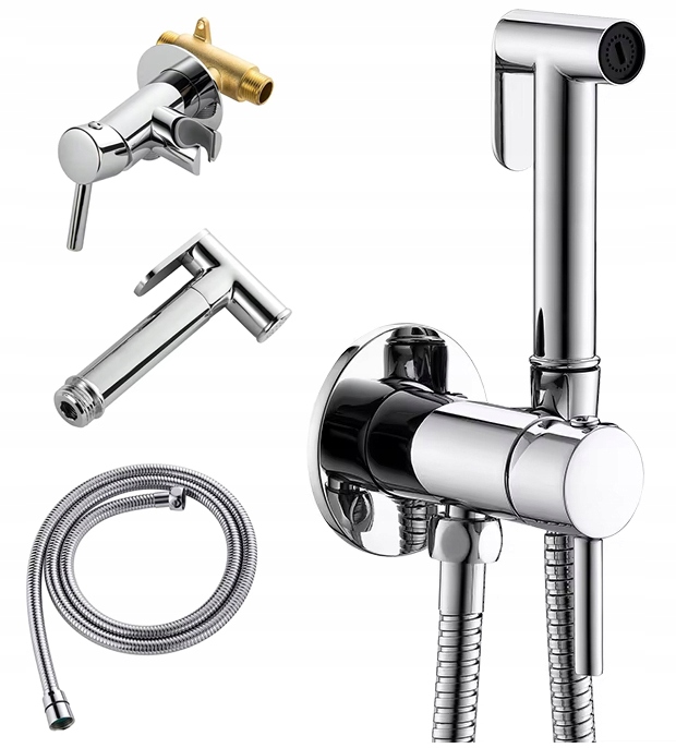 Bidetová Baterie Podomítková Bidetka Koupelnová Myčka Baterie Na Stěnu Chrom