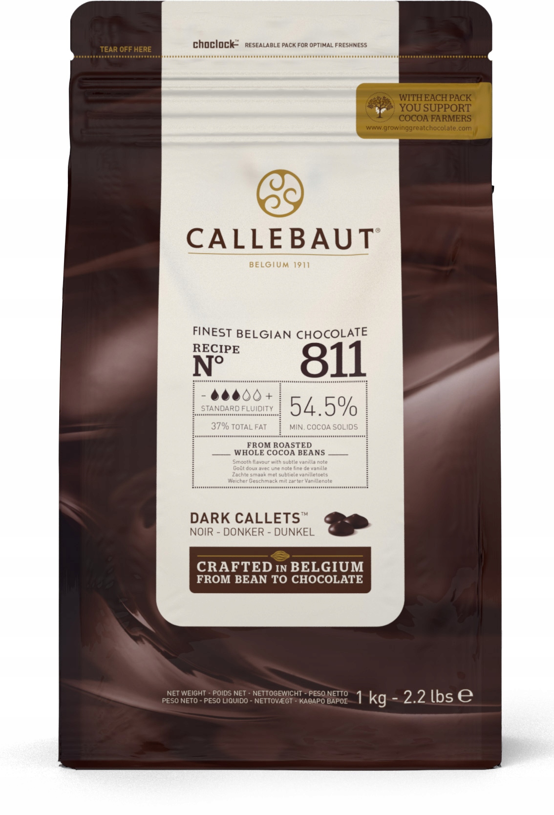 Czekolada gorzka (54,5% kakao) 1000 g Callebaut 811