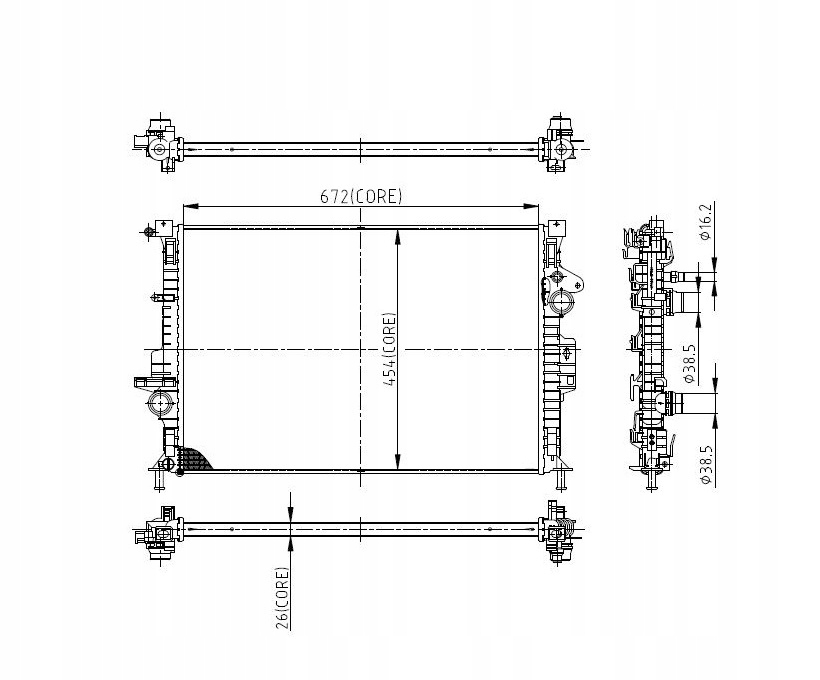 CHŁODNICA FORD KUGA 13- 1786804 NOWA