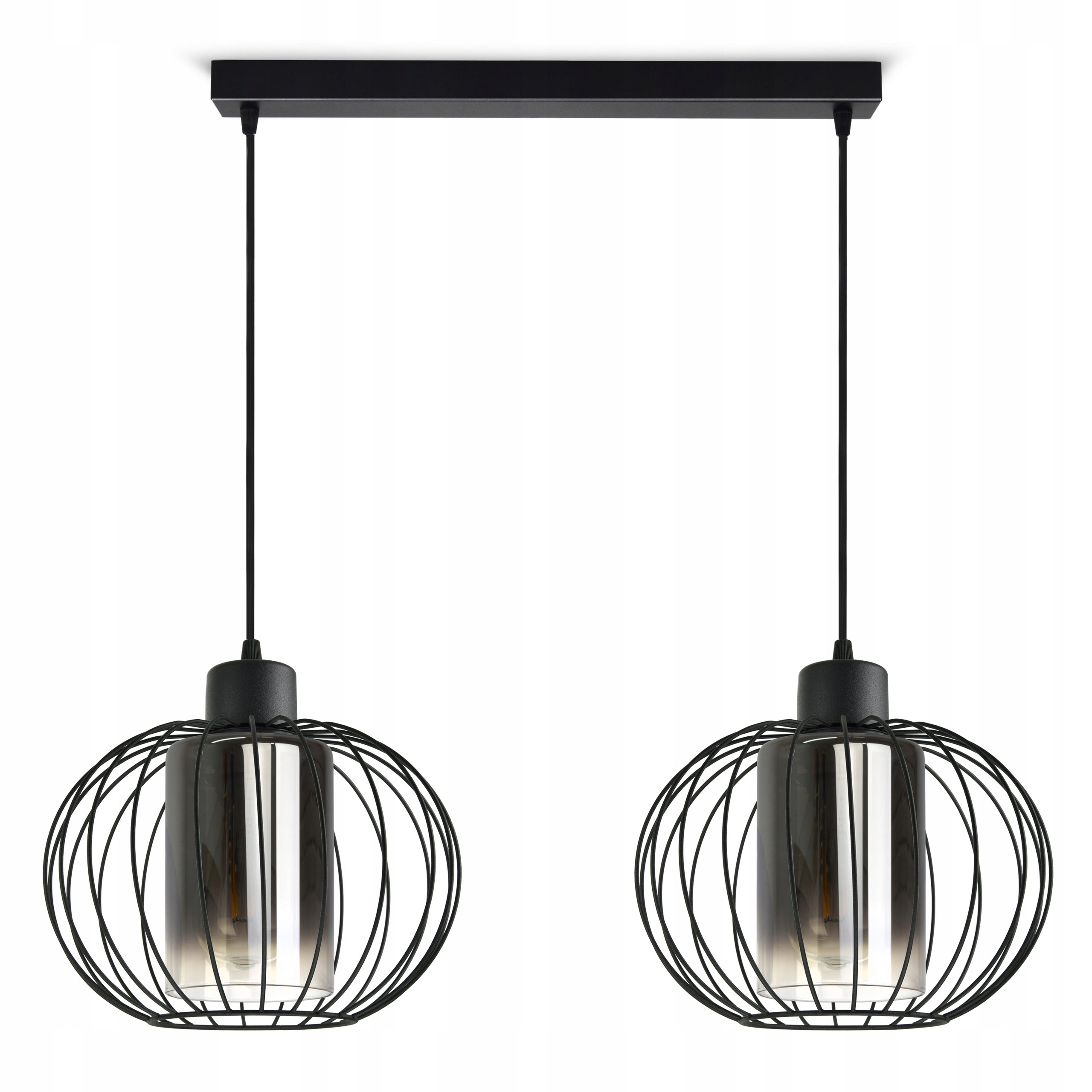 Závěsná lampa Lustr Glam Černá Zlatá Měď Chr