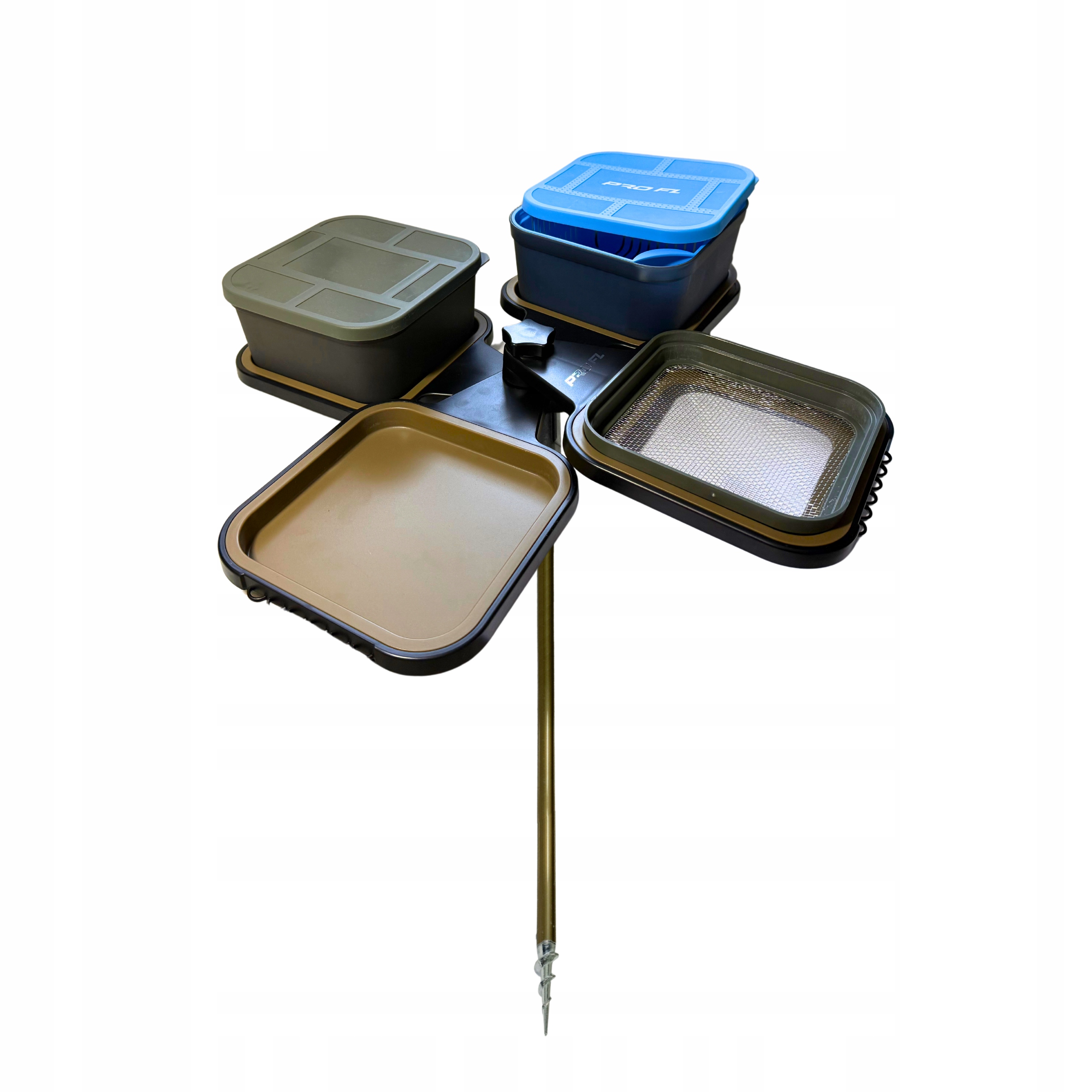 Karuzela Półka Boczna Zestaw Pudełek Feeder Z Sitkami Do Odsączania Pelletu