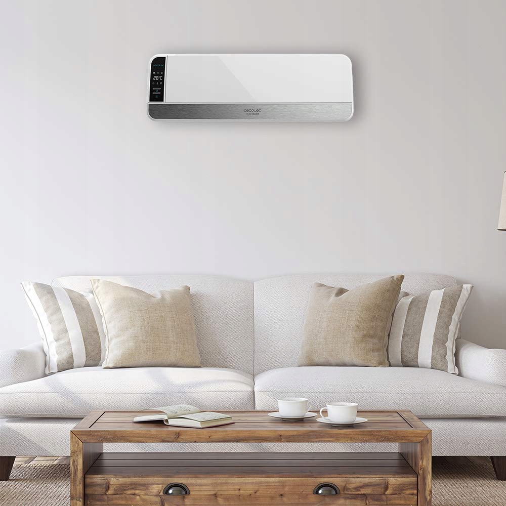 CECOTEC Ceramic Wall Heater 2000W LED Remote Timer 20m2 Wersja 2 — miniatura 3