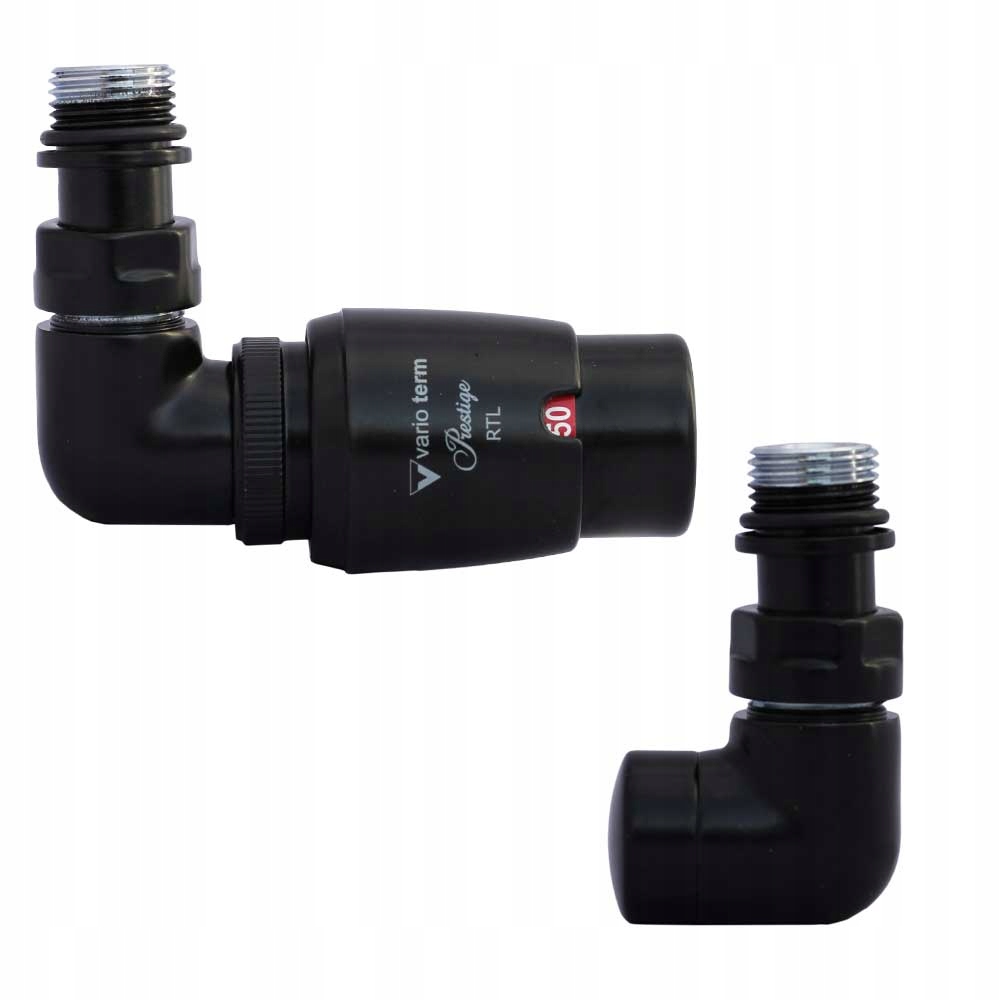 zawór ogrzewania podłogowego Vision RTL czarny MAT