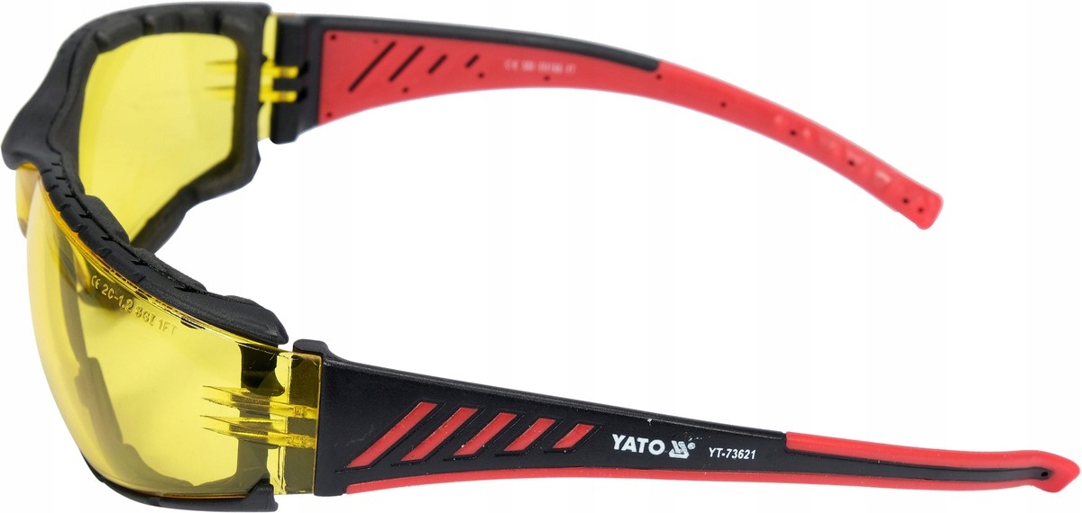 YATO OKULARY OCHRONNE KOMFORT ŻÓŁTE NIEPARUJĄCE Model YT-73621
