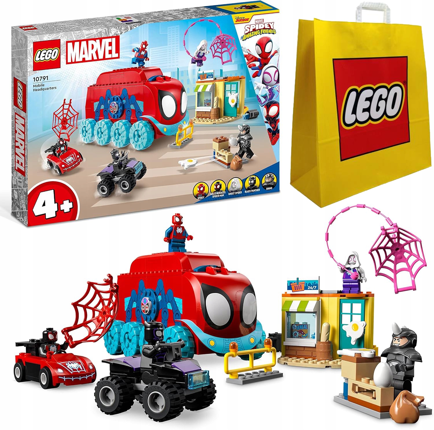 Lego Heroes 10791 Mobilní velitelství týmu Spider-Mana Taška Lego