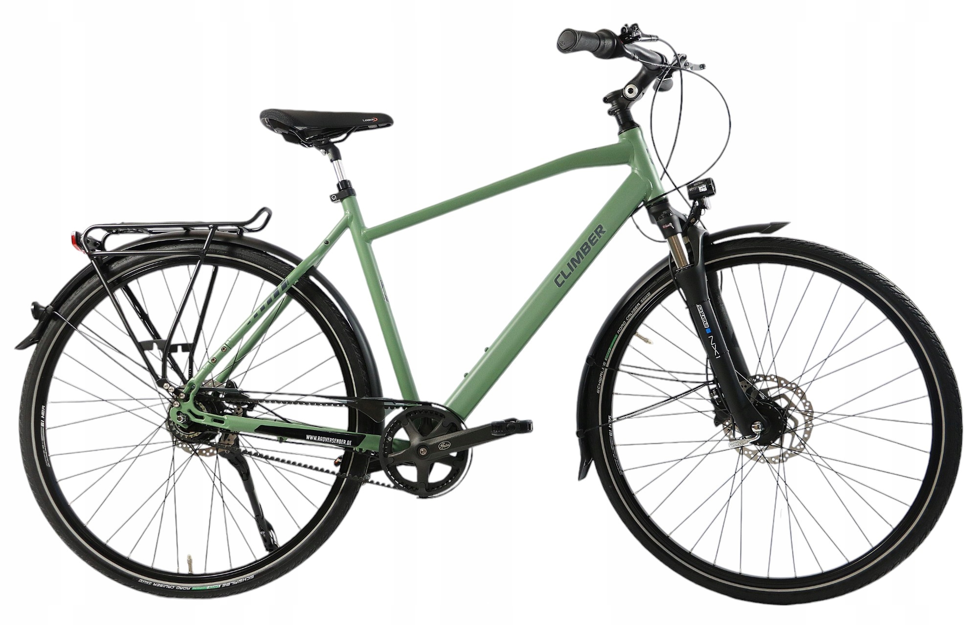 Rower Hydraulik Napęd Pasek Gates Męski 28" Miejski 7 Biegów Sr Suntour