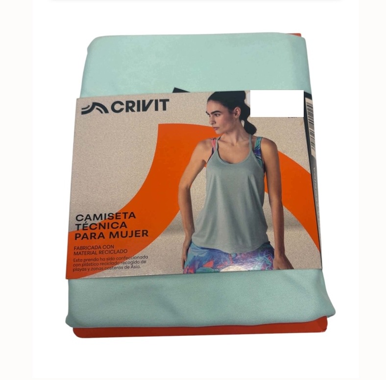 Crivit Koszulka damska sportowa na cienkich ramiączkach niebieska R:m 40/42
