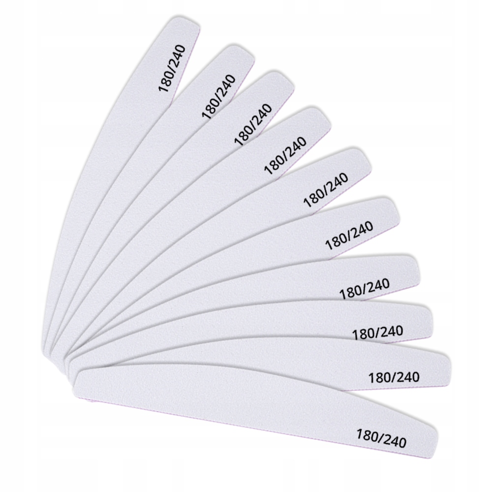 

Pilnik Do Paznokci Łódka Biały 180/240 10 Szt