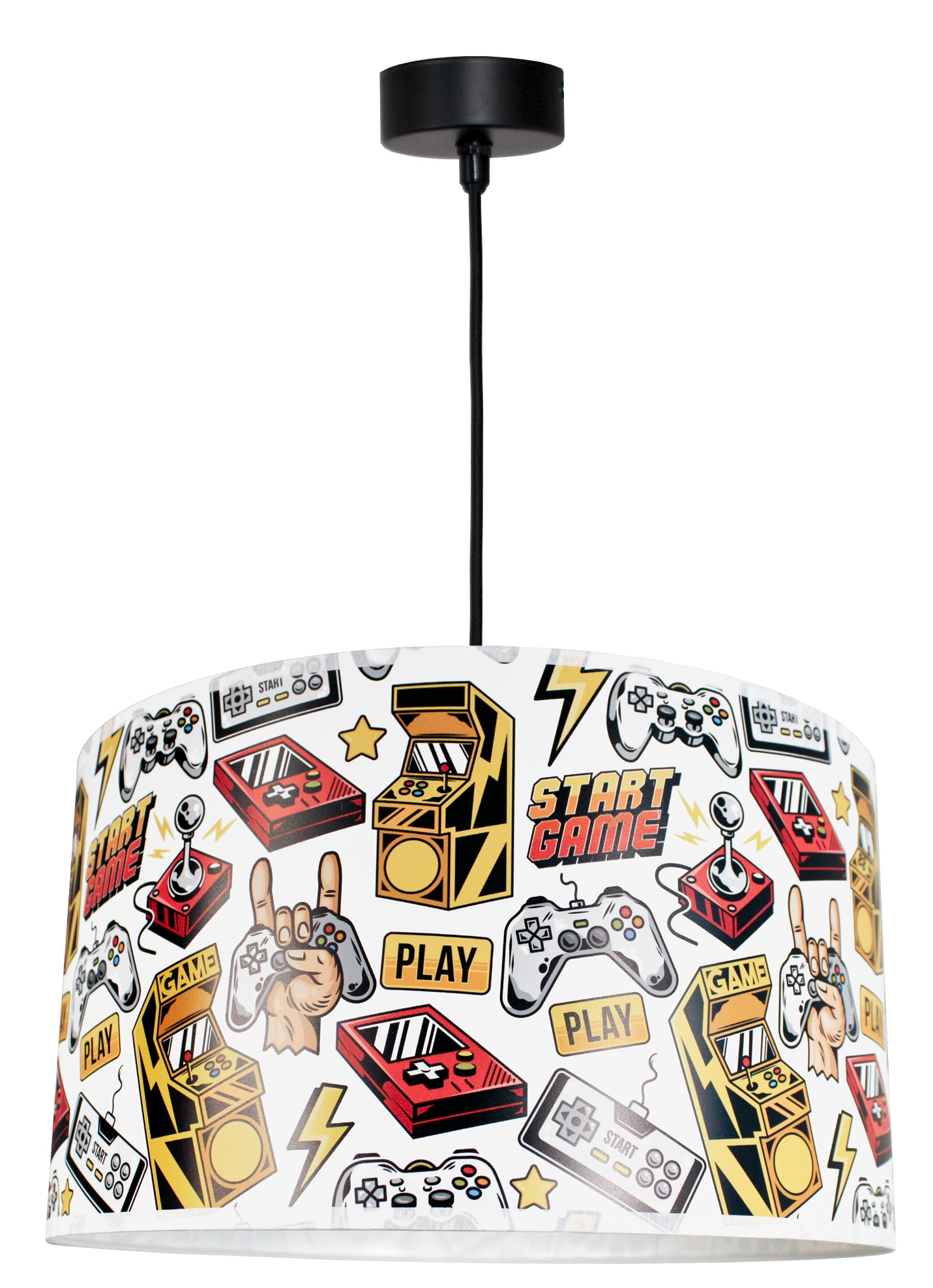 

Lampa Wisząca Żyrandol Młodzieżowy Pająk Gamer 1