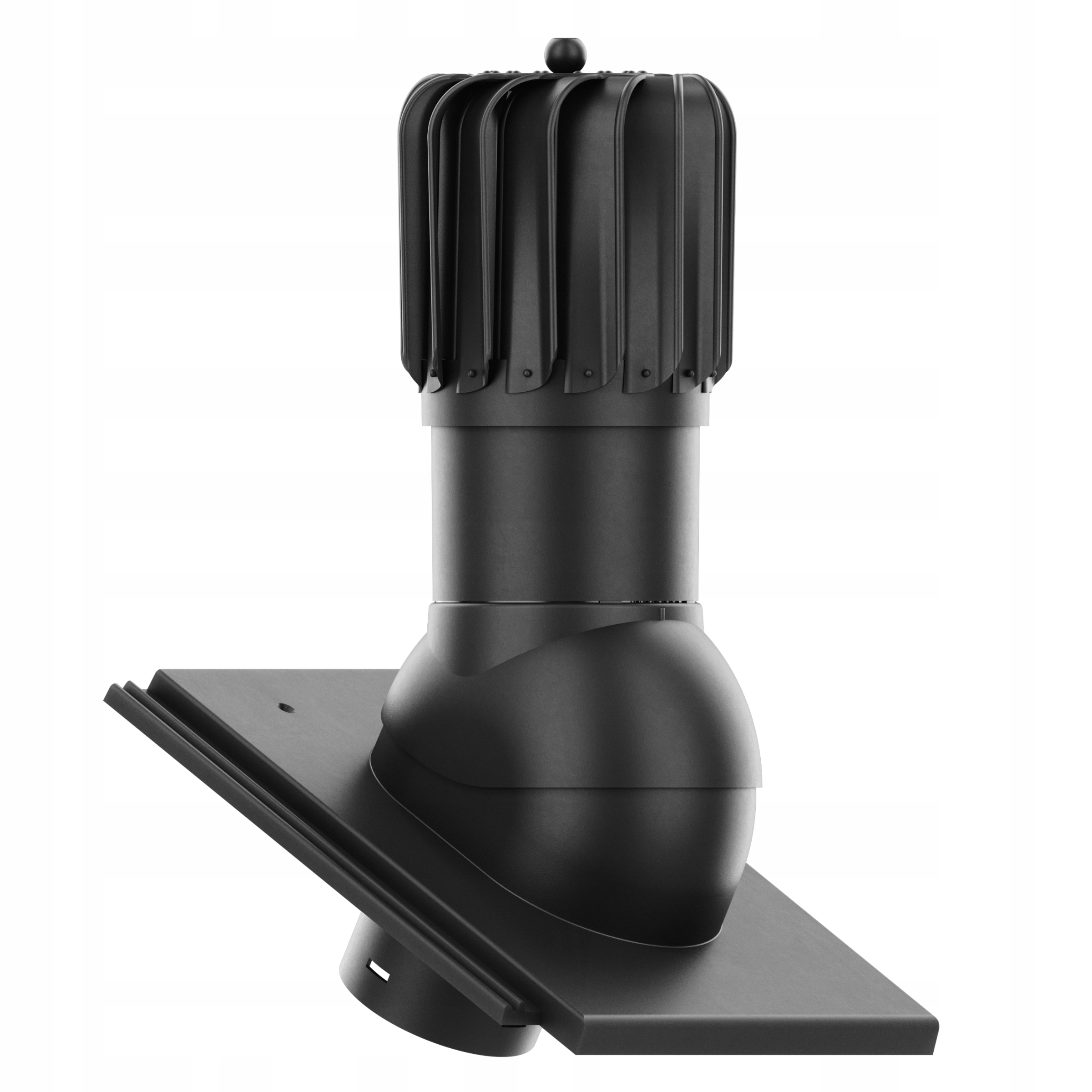 Větrací komín Otočný podlouhlý fi150 Creaton Kapstadt Černý