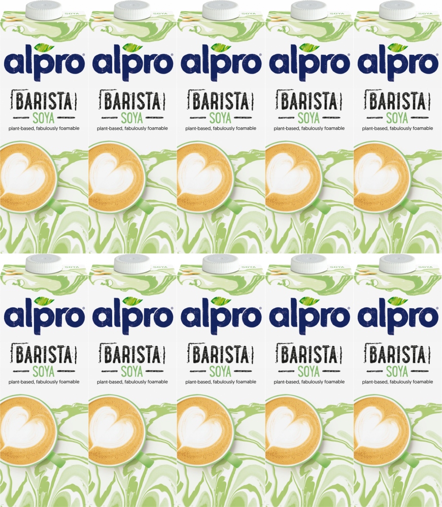 Alpro Napój Roślinny Sojowy Barista 1L x 10 szt