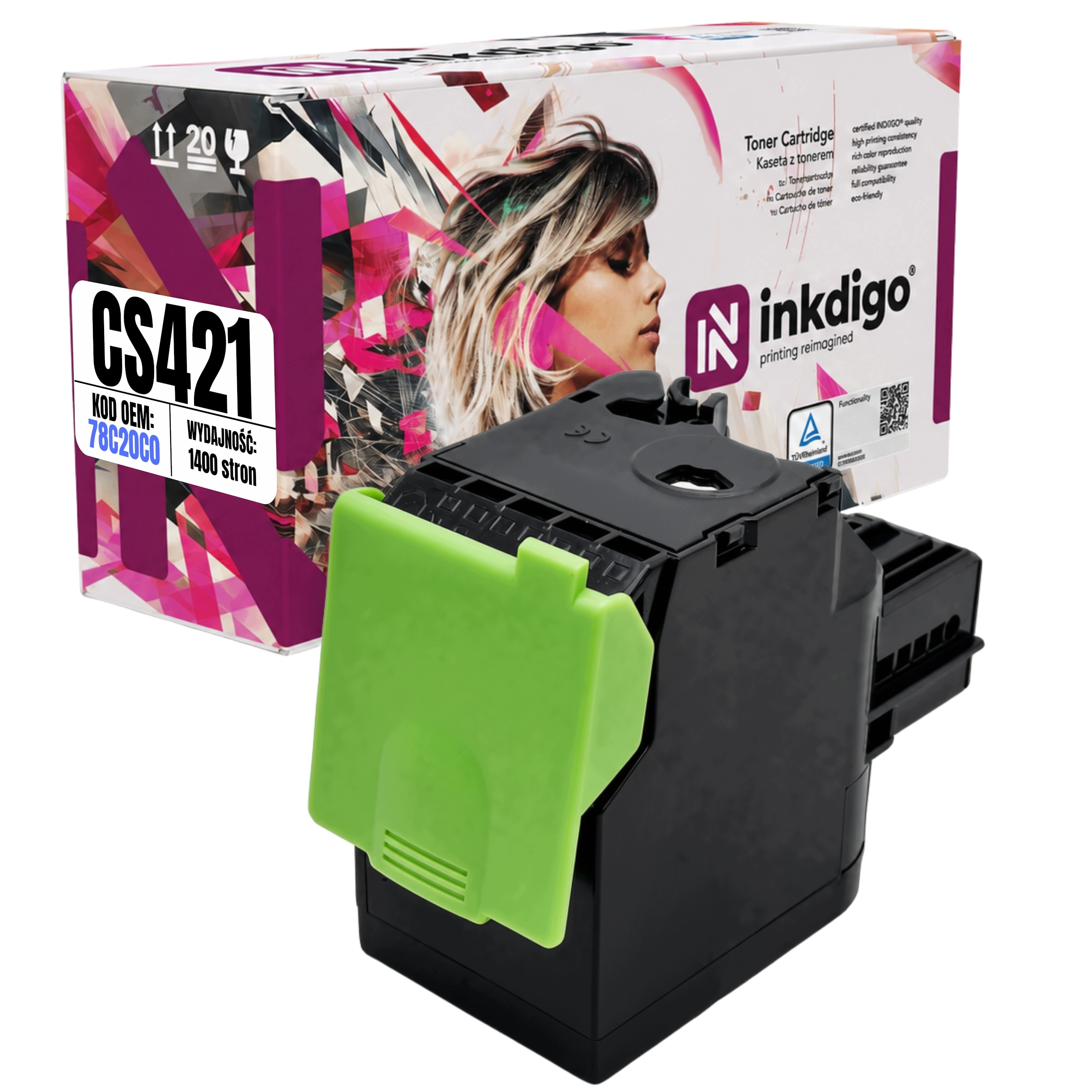 Náhradní toner pro Lexmark Cs 421 421 521 622 CX 421 522 622 625 78C20C0