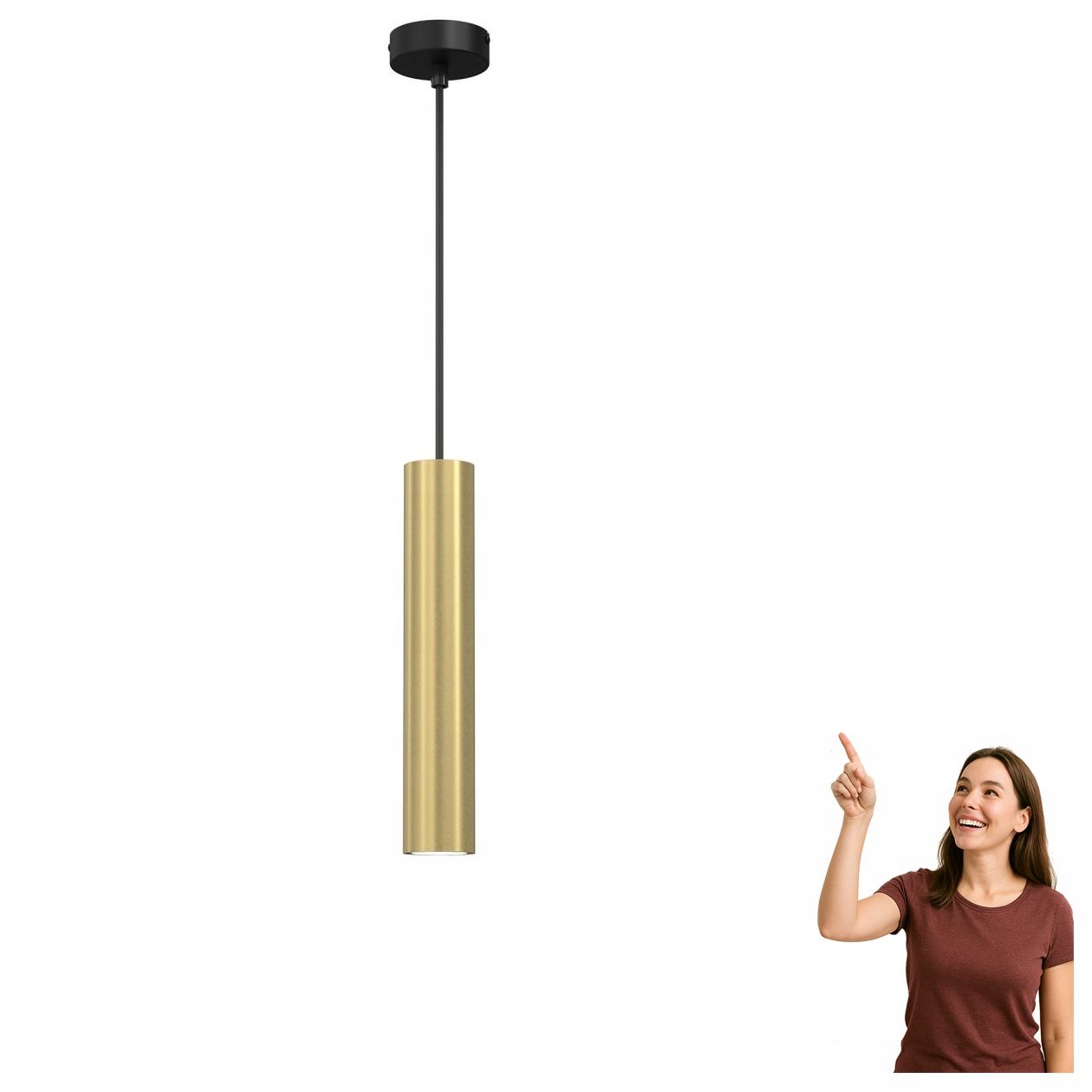 Závesná lampa tuba Raito 114 Luminex