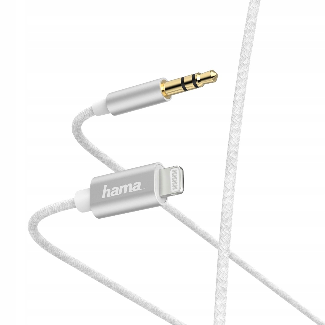 Kabel Hama Audio Lightning jack 3,5 mm 1 m bílý