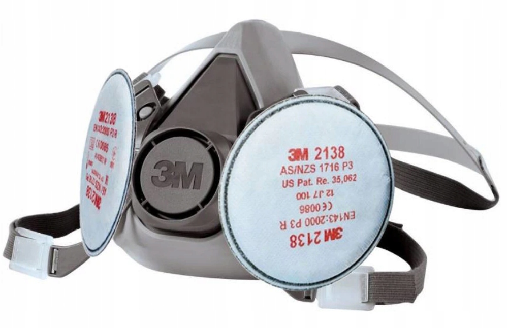 

Maska 3M 6200+ Filtry 3M 2138 do Ozonowania Zestaw