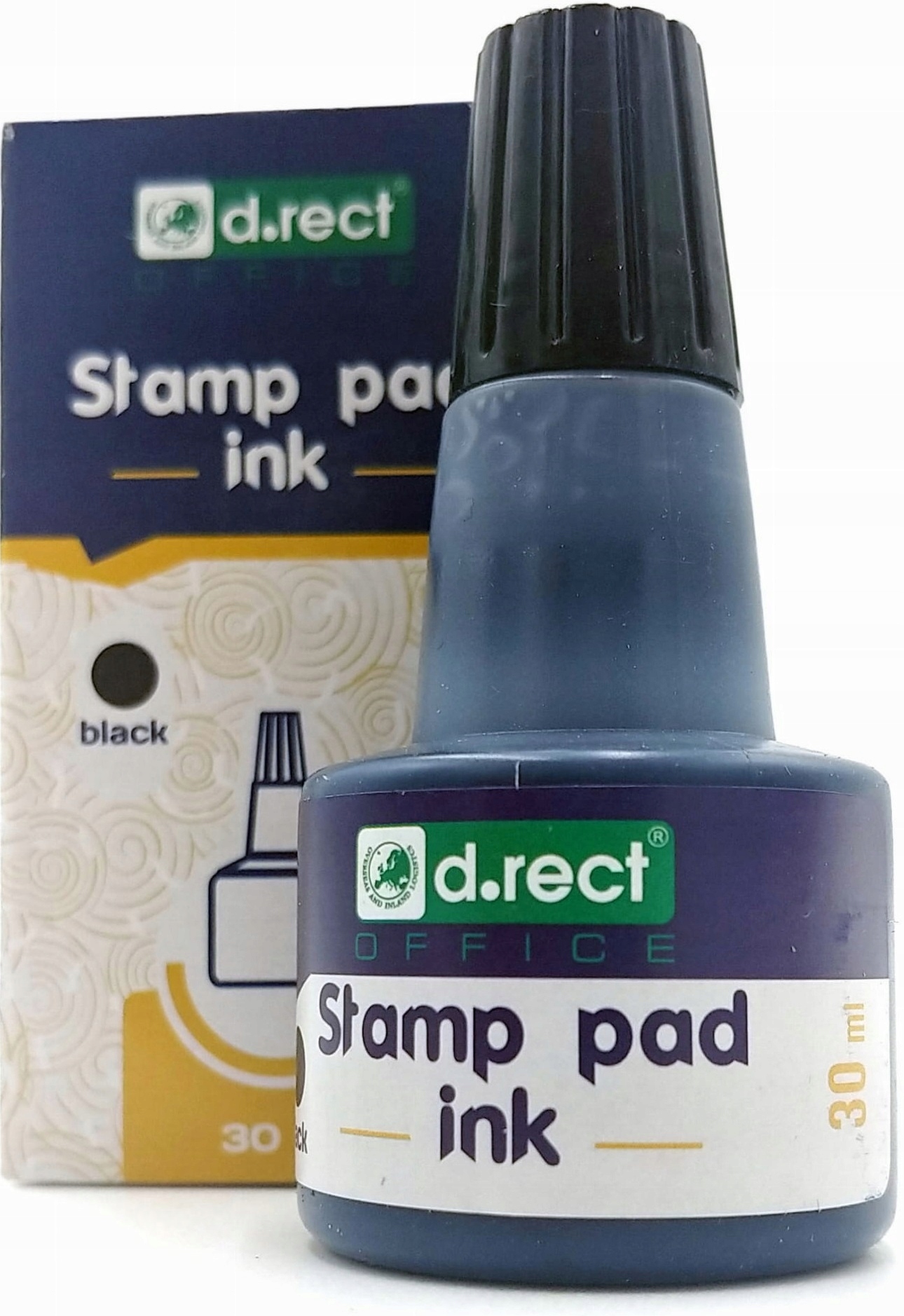 Tusz do pieczątek standardowy D.rect 30 ml czarny