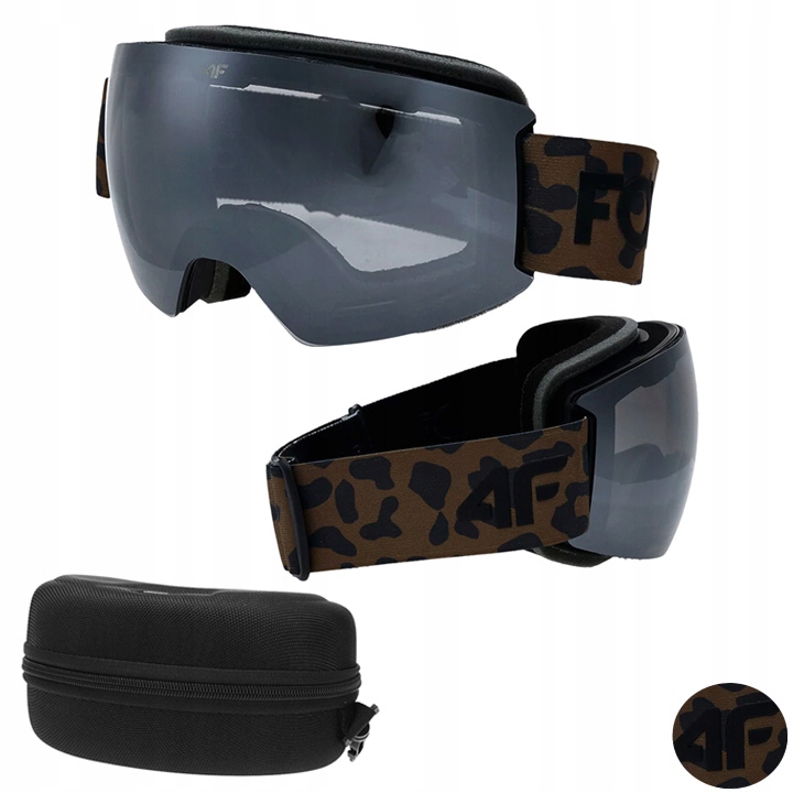 Damskie Gogle Narciarskie Snowboardowe Z Lustrzaną Powłoką 4F