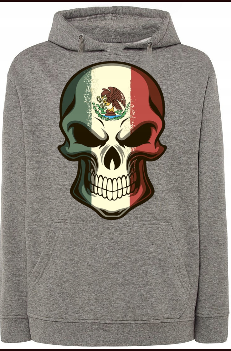 mikina s kapucí Módní lebka r.XXL