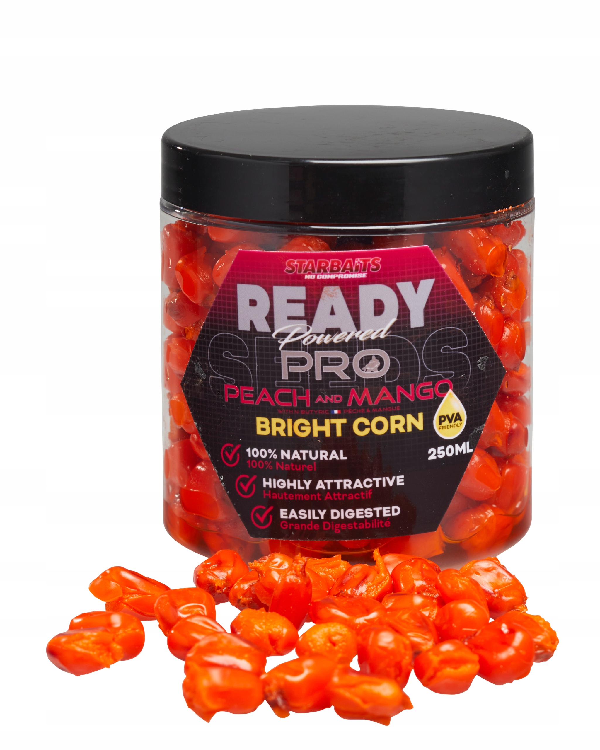 Starbaits Ready Seeds Bright Corn Peach & Mango 250ml