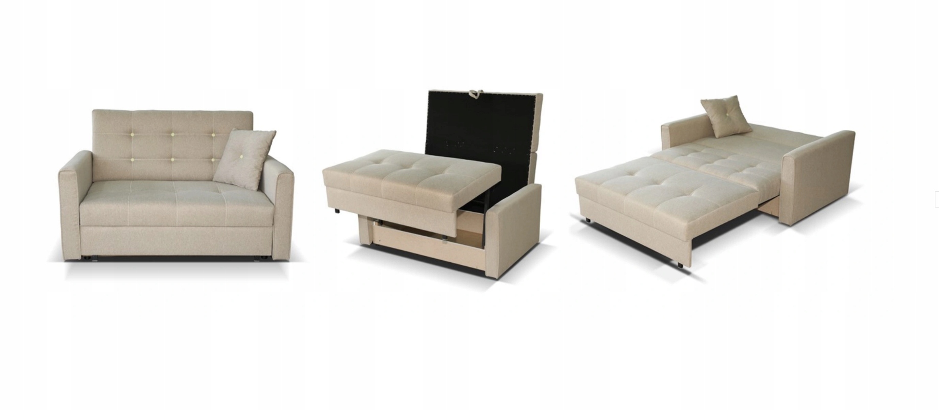 amerykanka AMBER II sofa z funkcją spania pojemnik Kolor obicia inny kolor