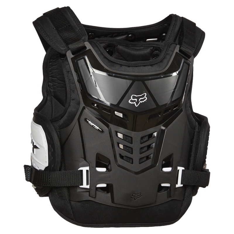 Chrániče kolien Buzer Junior Fox Raptor Proframe LC Black White Yos (yos)