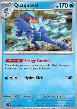 

Scarlet & Violet Holo 054/198 Quaquaval