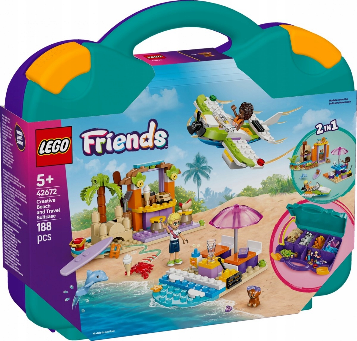 Lego stavebnice Friends 42672 Kreativní plážový kufřík