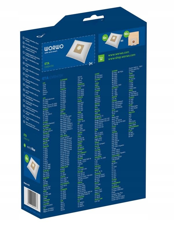 6x WORKI DO ODKURZACZA SENCOR SVC 45 Marka inna