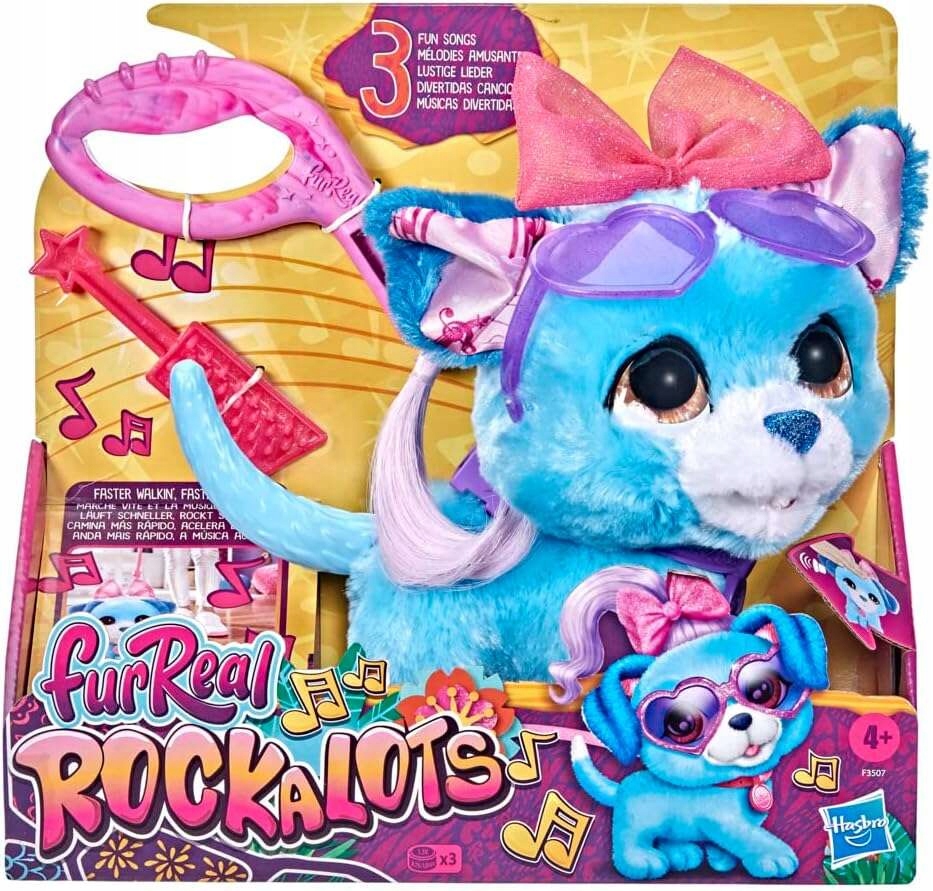 FURREAL ROCKALOTS PIESEK INTERAKTYWNY Z DŹWIĘKIEM ZWIERZĄTKO NA SMYCZY 20CM