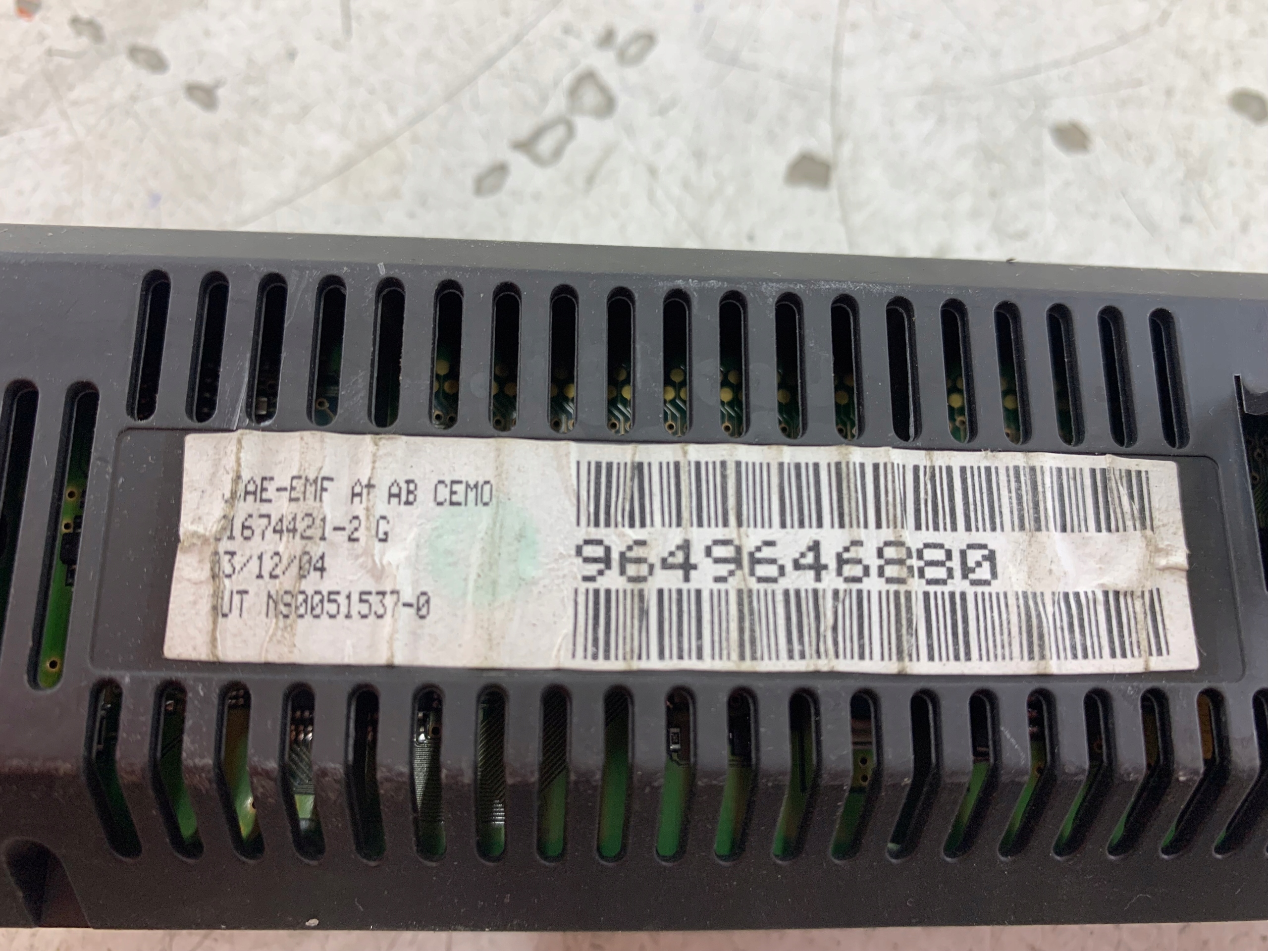 CITROEN C4 and display 9649646880