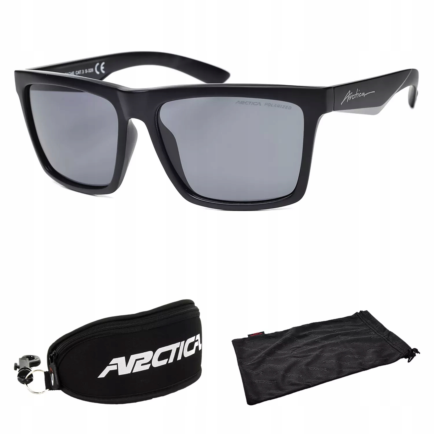 Arctica S328 Czarne Apache Okulary Przeciwsłoneczne