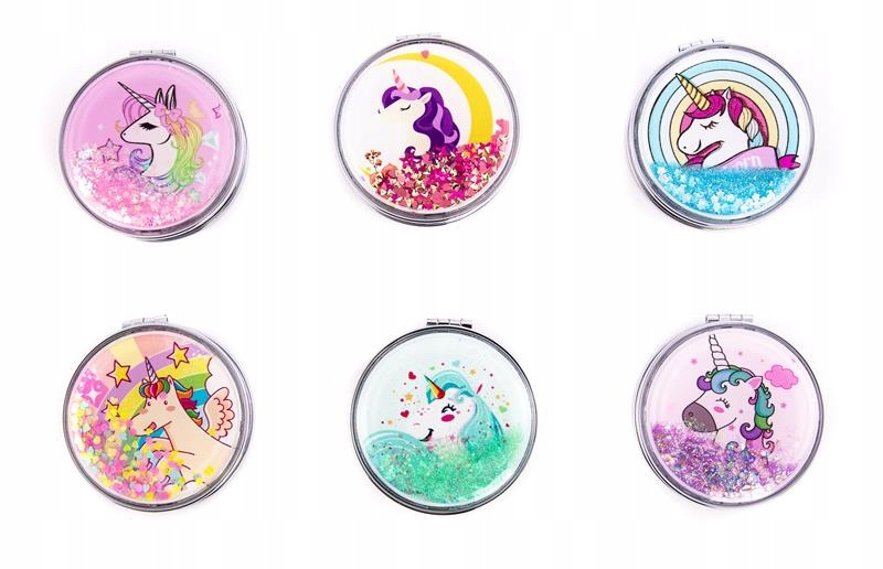 LUSTERKO OKRĄGŁE JEDNOROŻEC RÓŻNE KOLORY Marka Midex