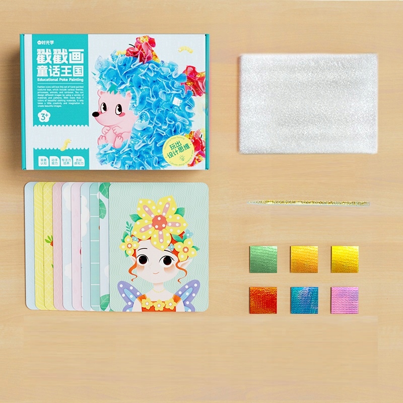 ZESTAW POKE ART KREATYWNY DLA DZIECI ZABAWKA EDUKACYJNA Z TKANINY DIY Marka inna