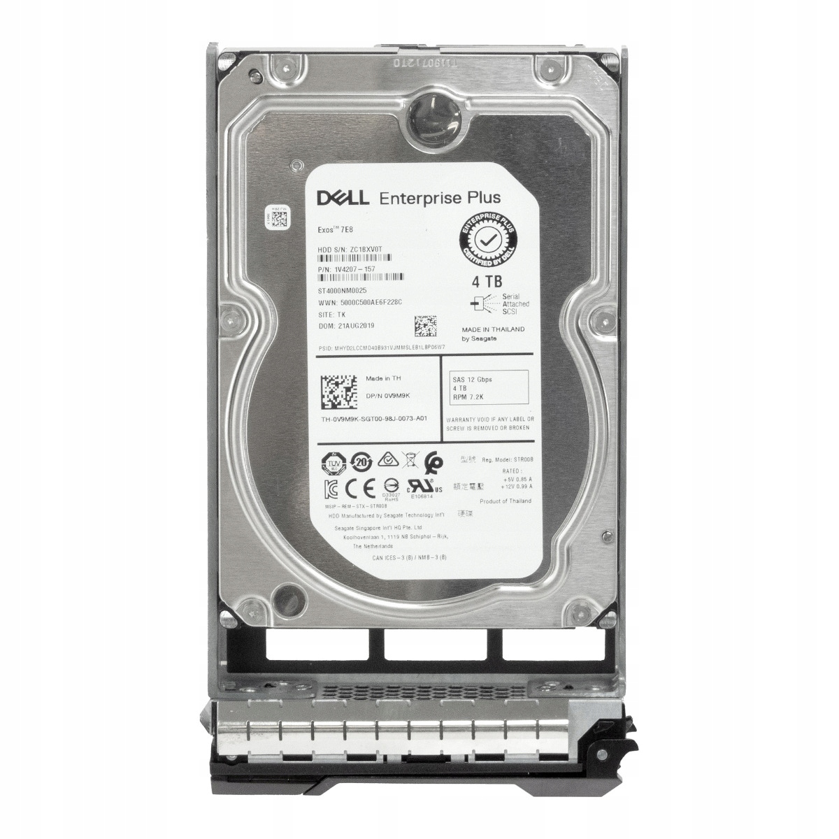 Dell 0V9M9K 4TB 7.2K 128MB SAS-3 3.5'' ST4000NM0025