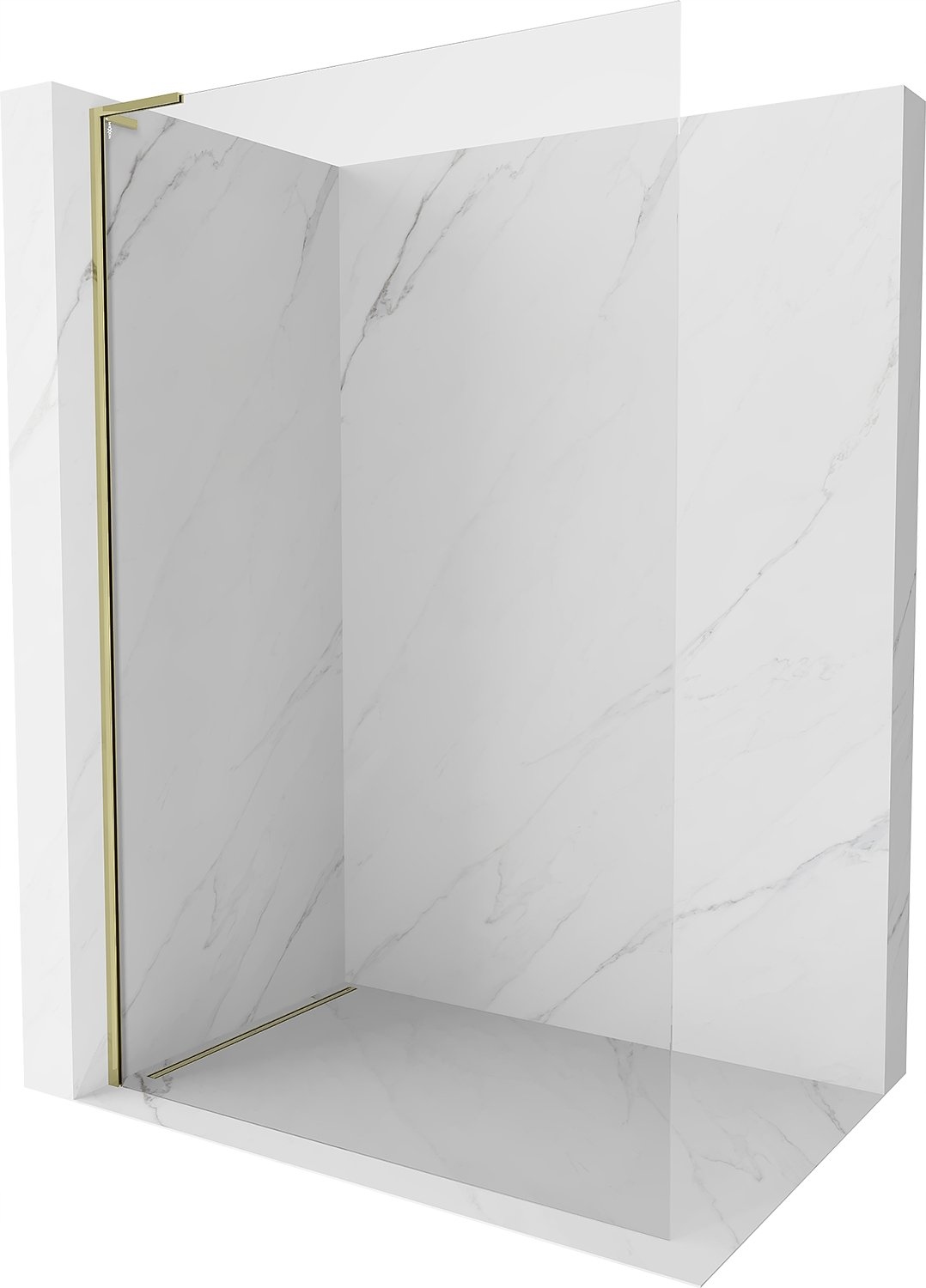 Mexen Kioto-x L Ścianka Prysznicowa Walk-in 70X200 Transparent Złota