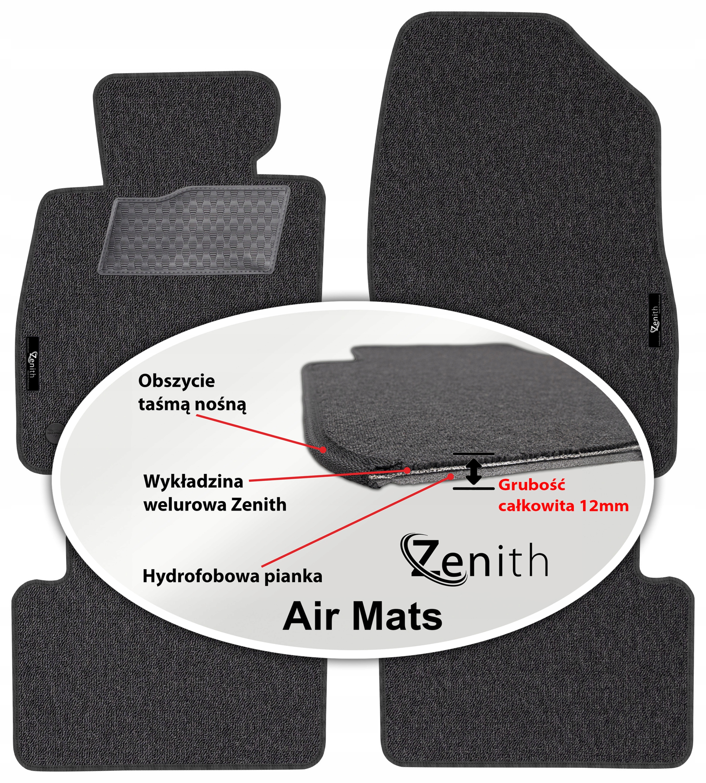 Mazda 6 III Kombi 2013 Velúrové koberčeky do auta Zenith Air Mats