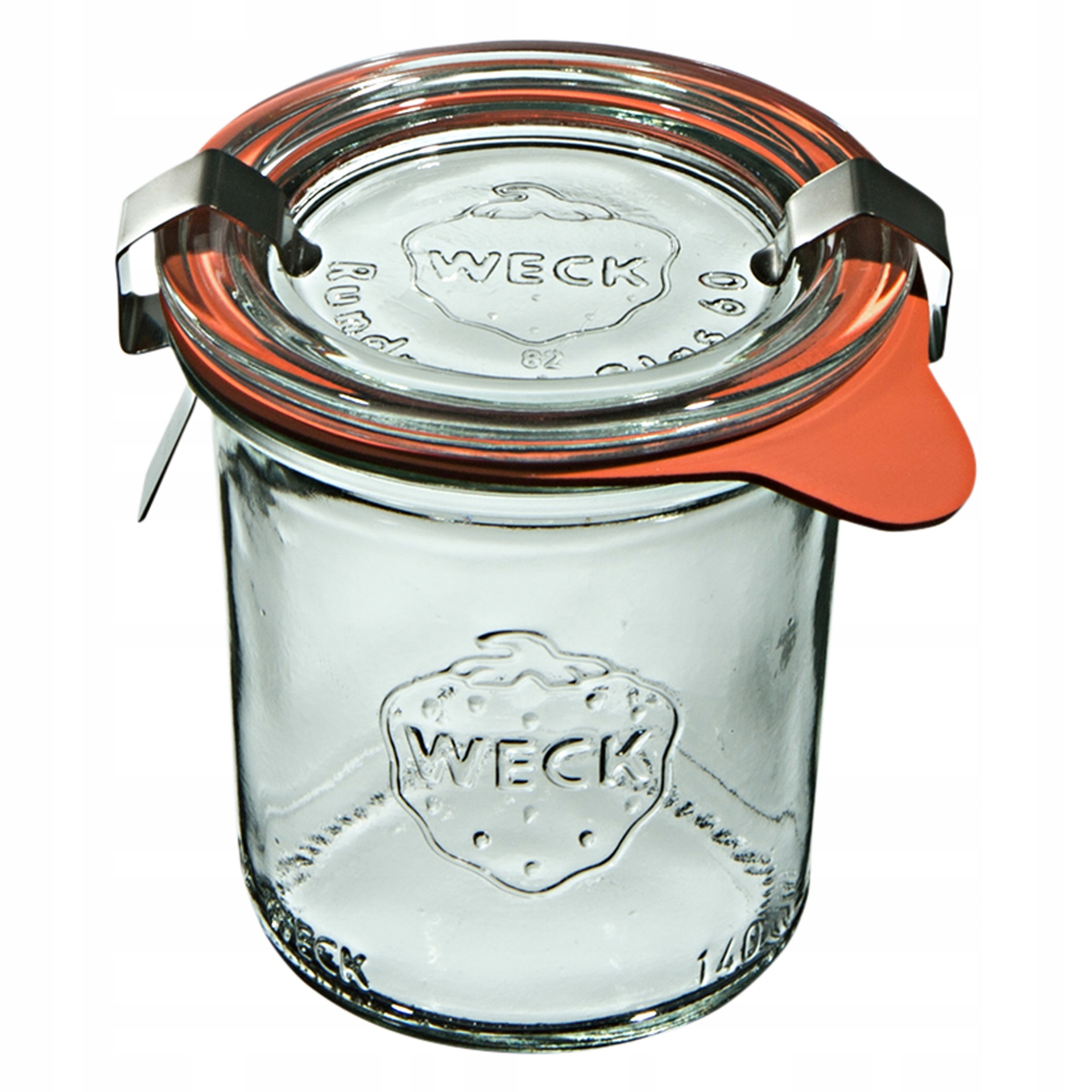 Mini zavařovací sklenice Mini-sturz s víčkem, těsněním a 2 sponami 140 ml, balení 12 ks