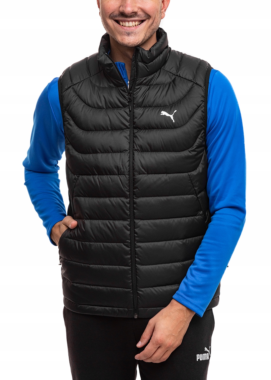 Puma Pánská sportovní péřová bunda vesta černá vel. S