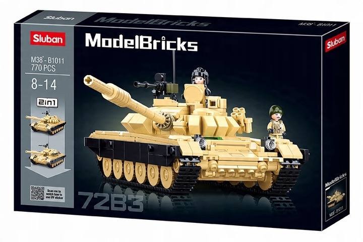 

Sluban Klocki Czołg 2 w 1 Wojsko Armia 770 El